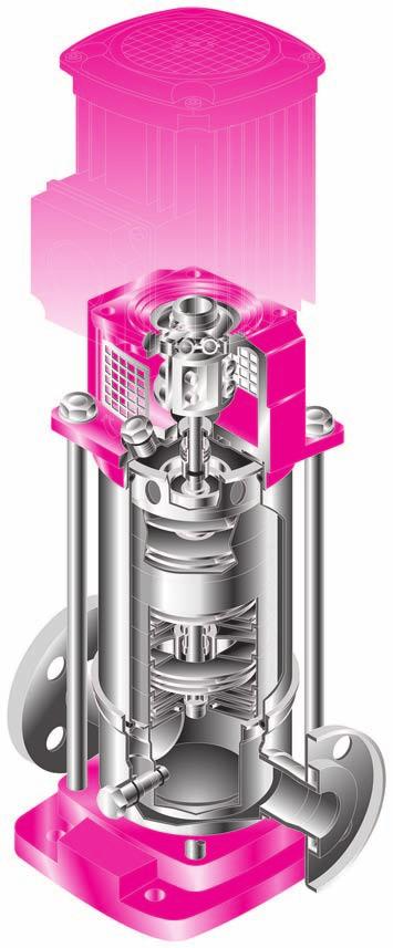 VANTAGGI Insieme parte idraulica in acciaio Inox: sicurezza contro la corrosione.