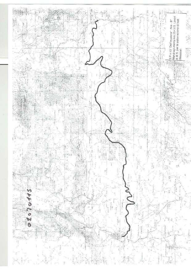 128 S.P. 53 "Dell' Incatena": Alia-B Mandragiumenta km. 25+370.
