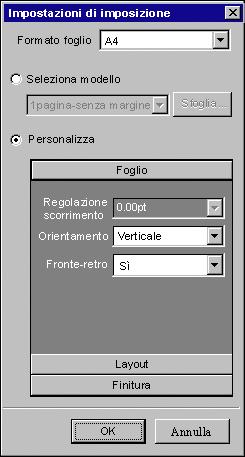 6-13 Assegnazione delle proprietà alle cartelle automatiche Hot Folder NOTA: DocBuilder Pro è disponibile come opzione. PER SPECIFICARE LE OPZIONI DI IMPOSIZIONE 1.