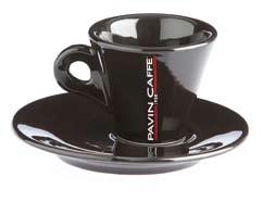 Tazza cappuccino nera 160 ml Black cappuccino cup 160 ml Tazza espresso nera 60 ml Black espresso cup 60 ml Tazza