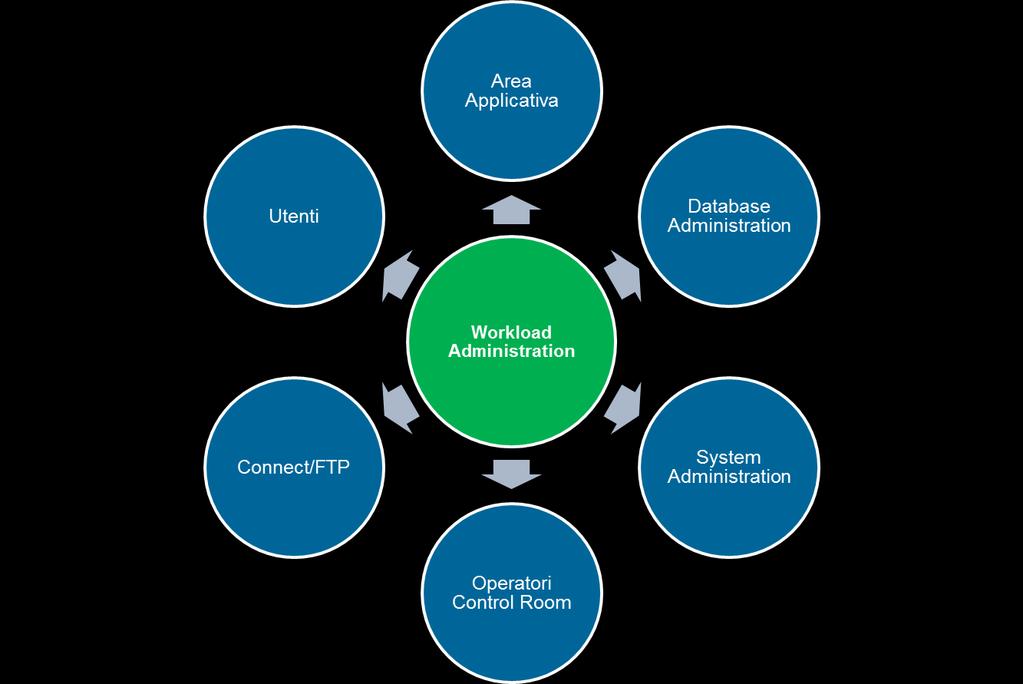 Il ruolo del Settore Application Workload Administration Il Settore APPLICATION WORKLOAD ADMINISTRATION fa parte della Divisione IT INFRASTRUCTURE SERVICES E composto da: TEAM WORKLOAD ADMINISTRATION
