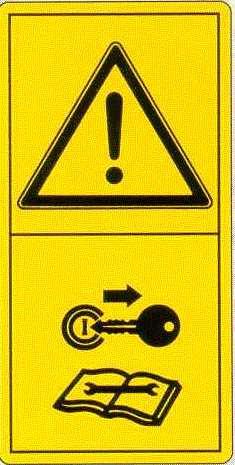 Avvisi di pericolo Anche se non previsti in origine, sulla trattrice devono essere presenti pittogrammi di sicurezza che