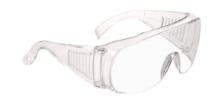 occhiali "317 N" di protezione con lenti trasparenti EN166 con stanghette e ripari laterali, lenti carborock bombate. OOB - Confez. 10.