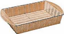 42964-30 30 52 42965 Porta panini, impilabile, RATTAN Bread basket, stackable Brotkorb, stapelbar Corbeille à pain, empilable