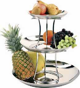 41821-55 30-40-50 55 41820 Ciotola porta frutta, inox Fruit bowl, stainless