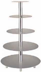 42975-02 11-14 16 47100 Alzata per torte, alluminio Wedding cake stand, aluminium Hochzeitstortenständer, Aluminium Support pour tourte de mariage, alu