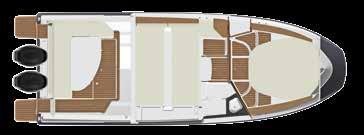 Luci soffitto integrate in entrambe le cabine 19 ACTIV 855 WEEKEND 12. Prendisole di prua 13.