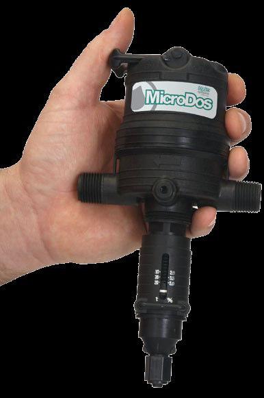 Miscelatori volumetrici ad azionamento idraulico MicroDos offre la più ampia gamma di modelli del settore, con portate da 7 l/h a 795 l/h e proporzioni d iniezione da 0,5% a 10%.