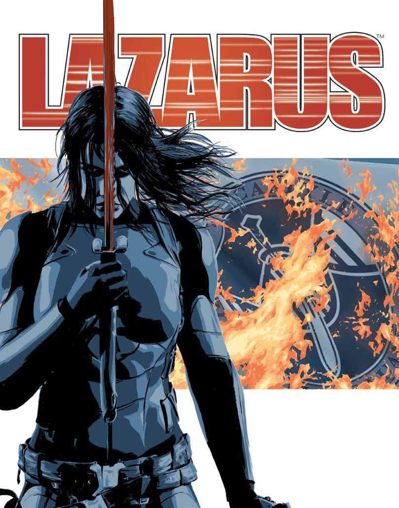 LAZARUS 5 SELEZIONE Anteprima» Panini Comics PANINI COMICS 100% HD Autori: Greg Rucka, Michael Lark Gennaio 17x26, C., 144 pp., col.