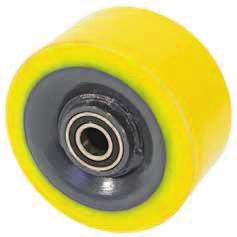 ruote in acciaio rivestimento in poliuretano steel centre wheels with polyurethane tread componenti ruota - caratteristiche -Rivestimento in poliuretano.