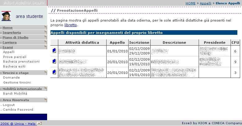 Infine, cliccando su viene confermato in maniera definitiva il questionario.