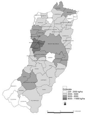 Il sistema rurale: tipicità produttive Localizzazione