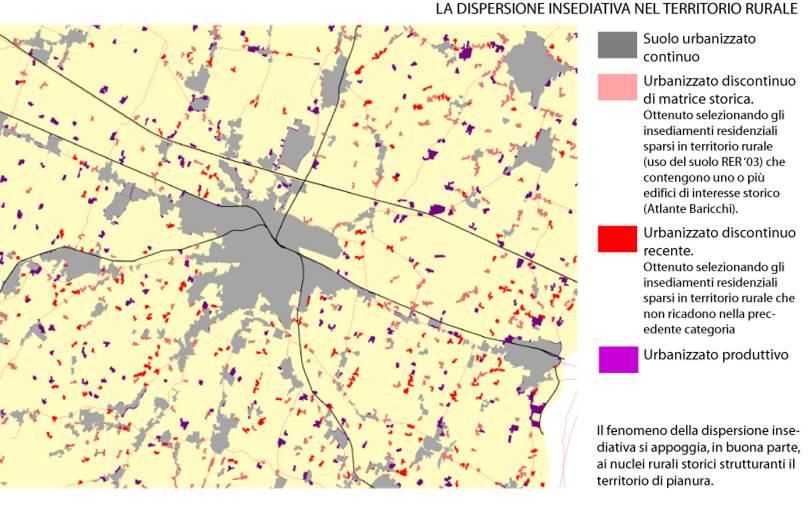 Il sistema insediativo: la dispersione insediativa Alcune interpretazioni sulla