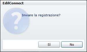 A completamento della registrazione, è proposta una