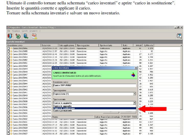 8A) In automatico uscirà la stampa delle differenze tra i 2 inventari, CHE VANNO RIGOROSAMENTE CONTROLLATE CERCHIANDO IL VALORE CORRETTO.