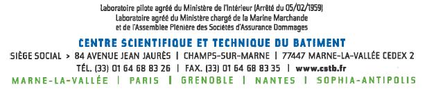 TRADUZIONE dal francese DIPARTIMENTO SICUREZZA, STRUTTURE e FUOCO RESISTENZA AL FUOCO DI ELEMENTI DI COSTRUZIONE ESTENSIONE DI CLASSIFICAZIONE Stabilita conformemente al decreto del 22 marzo 2004