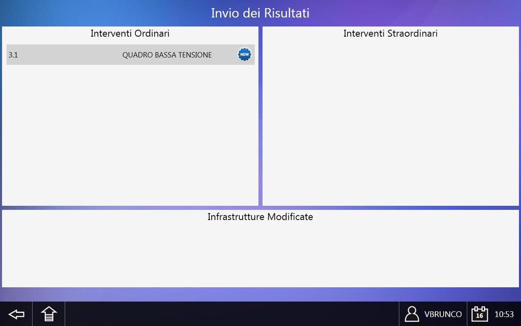 Cliccando sull icona di "invio dati", la lista degli interventi ordinari effettuati verrà inoltrata a Qualibus per