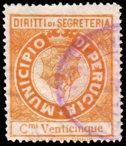 1910/< Stampa mm. 22x28. Valore in carattere romano.