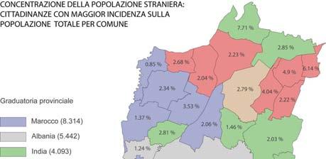 pianura, quote tali da far temere il verificarsi di fenomeni di segregazione.