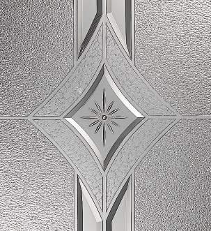 bianco [C] Modello 8202-5 con la parte laterale vetrocamera: G 1553 ornamentazione di piombo con il vetro ornamentalne Gotik bianco e la cornice nera
