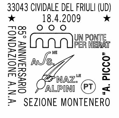 N. 293 RICHIEDENTE: Associazione Nazionale Alpini sezione Cividale SEDE DEL SERVIZIO: Foro Giulio Cesare - 33043 Cividale del Friuli (UD) DATE: 16 e 18/4/09 ORARIO: 9/15 Struttura