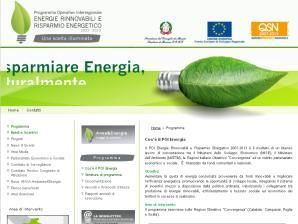 eu POIn Energie Rinnovabili e Risparmio Energetico 2007-2013: è teso a diffondere le fonti rinnovabili e l efficienza energetica, promuovendo le opportunità di sviluppo locale e integrandole