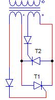 INTRODUZIONE I regolatori di tensione alternata sono convertitori ca/ca costituiti da tiristori collegati in antiparallelo per permettere il passaggio della corrente nei due versi.