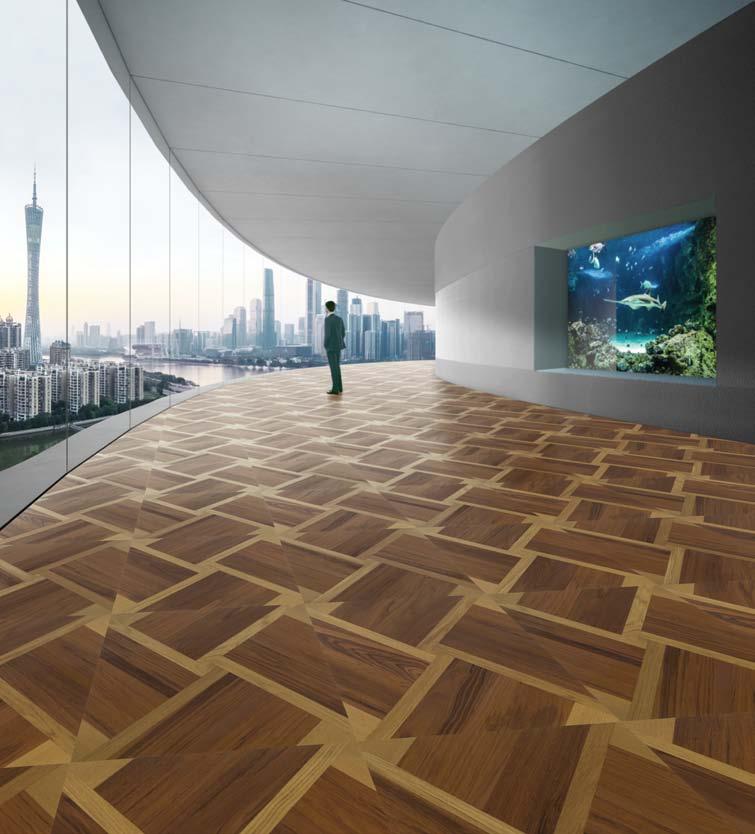 guangzhou Pavimento in legno composto da quadrotte prefinite