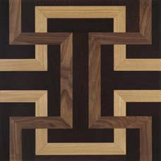grezzo Dimensioni: Pattern floor in solid wood with wenge, oak
