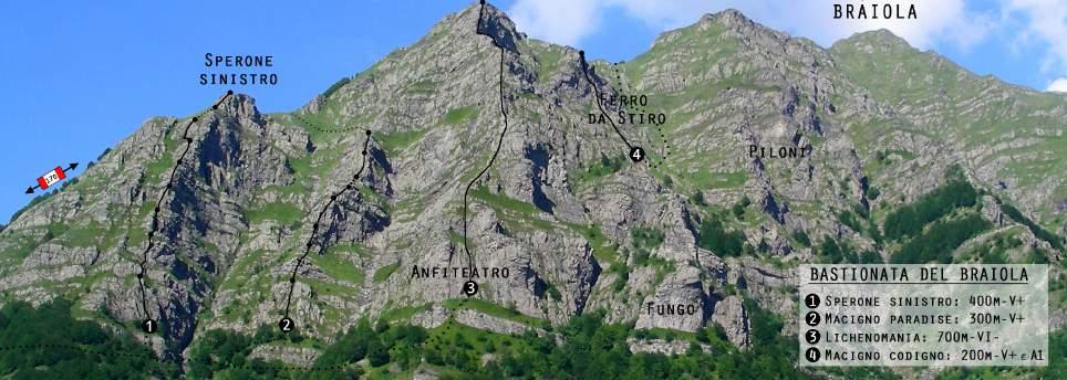 Le vie della Bastionata del Braiola La Bastionata del Braiola è un angolo nascosto dell Appennino.