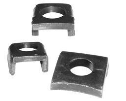 Staffette e rondelle Retaining clamps and washers for pillar Staffette Ritegno Boccole e Colonne con