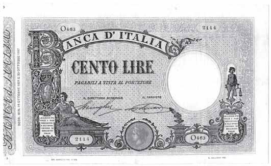 Bolaffi/Cavallaro/Giovinco FDS 40 1327 50 Lire - Italia elmata 31/12/1951 assieme a 100 Lire - Alfa 268 e 428 Di Cristina/Cavallaro/Idini Lotto di due biglietti FDS 180 1328 100 Lire - Italia elmata