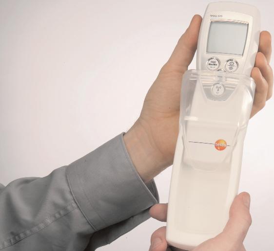 testo 926 Dati tecnici Tipo sonda testo 926 Tipo T (Cu-CuNi) o NTC e Tipo K quando si utilizzano sonde radio a immersione/penetrazione testo 926, strumento a 1 ingresso per la della temperatura degli