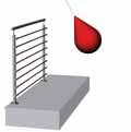 IMPCT RESISTNCE The test consists in impacting the railing with a 50 kg body, by hitting it in the most critical point of its structure.