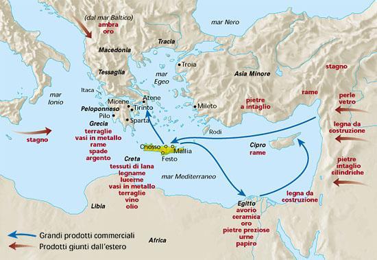 La talassocrazia minoica Così la leggenda interpreta le attività dei Cretesi: commercianti per eccellenza del