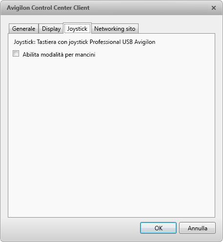 Avigiln Cntrl Center Enterprise Per default, la tastiera viene installata nella mdalità destrrs, mdificare le impstazini del jystick per cnfigurare la mdalità per mancini. 1. Cllegare la tastiera. 2.