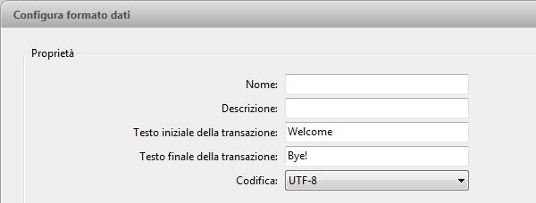 Gestine di un sit Figura A. Finestra di dialg Cnfigura frmat dati Nme: inserire un nme per il frmat dei dati. Descrizine: inserire una descrizine per il frmat dei dati.