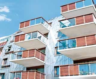 Il vantaggio costruttivo: i balconi appaiono eleganti e leggeri, si evitano dettagli complicati e laboriosi.