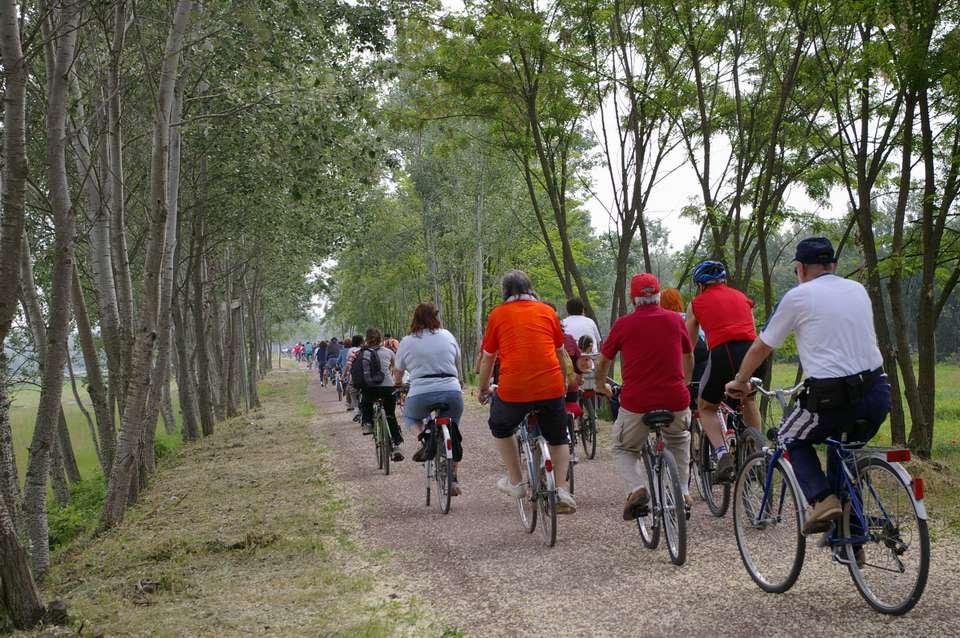 Il paesaggio dalla bicicletta