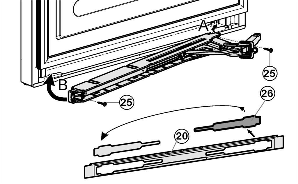 Avviamento 4.3.4 Togliere la porta inferiore u Chiudere la porta inferiore. u Estrarre il perno di supporto centrale Fig. 11 (32) con lo spessore Fig.