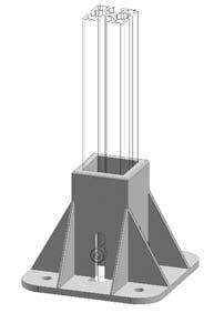 ancoraggio per il fissaggio di profili x Anchor base suitable to fix x