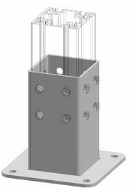 profiles 344 5 92.5 5 1 Ø9 base DI ANCORAGGIO A PAVIMENTO - FLOOR ANCHOR base 04.