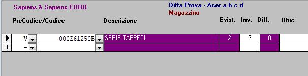 Il cliente e fornitore relativi, saranno quelli impostati in Imposta codici C/F inventario.