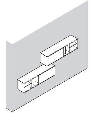 E-WALL FREE Design: Estel R&D Articolo: SISTEMA BOISERIE E MOBILI E-Wall è un sistema costituito da più elementi di