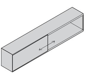 E-WALL BOISERIE/FREE Design: Estel R&D Moduli pensili: ANTE SCORREVOLI, per Boiserie o parete.