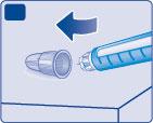 Non conti gli scatti della penna. Tenga premuto il pulsante di iniezione fino a quando il contatore della dose ritorna sullo 0 dopo l iniezione.