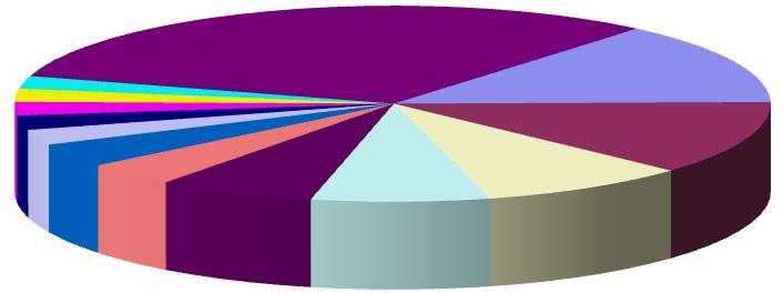 Cina 2,1% Altri Paesi 31,6% Australia 2,2% Francia 13,6% Svezia 2,3% Belgio 2,4% Spagna