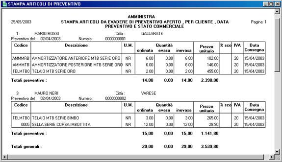 STAMPE PREVENTIVI FORNITORI La procedura di stampa si attiva direttamente dalla maschera per la gestione dei preventivi fornitori.