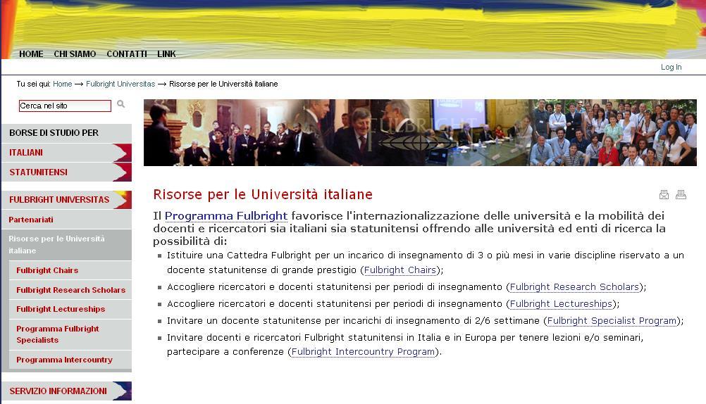 Risorse per Università Italiane Fulbright Fondazione Sud Grant di $ 25.