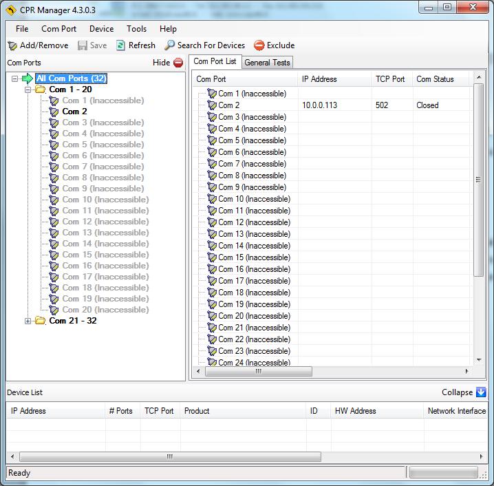 Com Port Redirector e WinecapManager E possibile utilizzare MWDG-ETH attraverso il software di gestione WineCapManager.